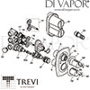 Trevi Outline A3700 Built-In Shower Valve Spare Parts